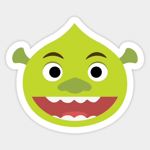 Fairytale Dream Green Ogre Sticker by ijoshthereforeiam